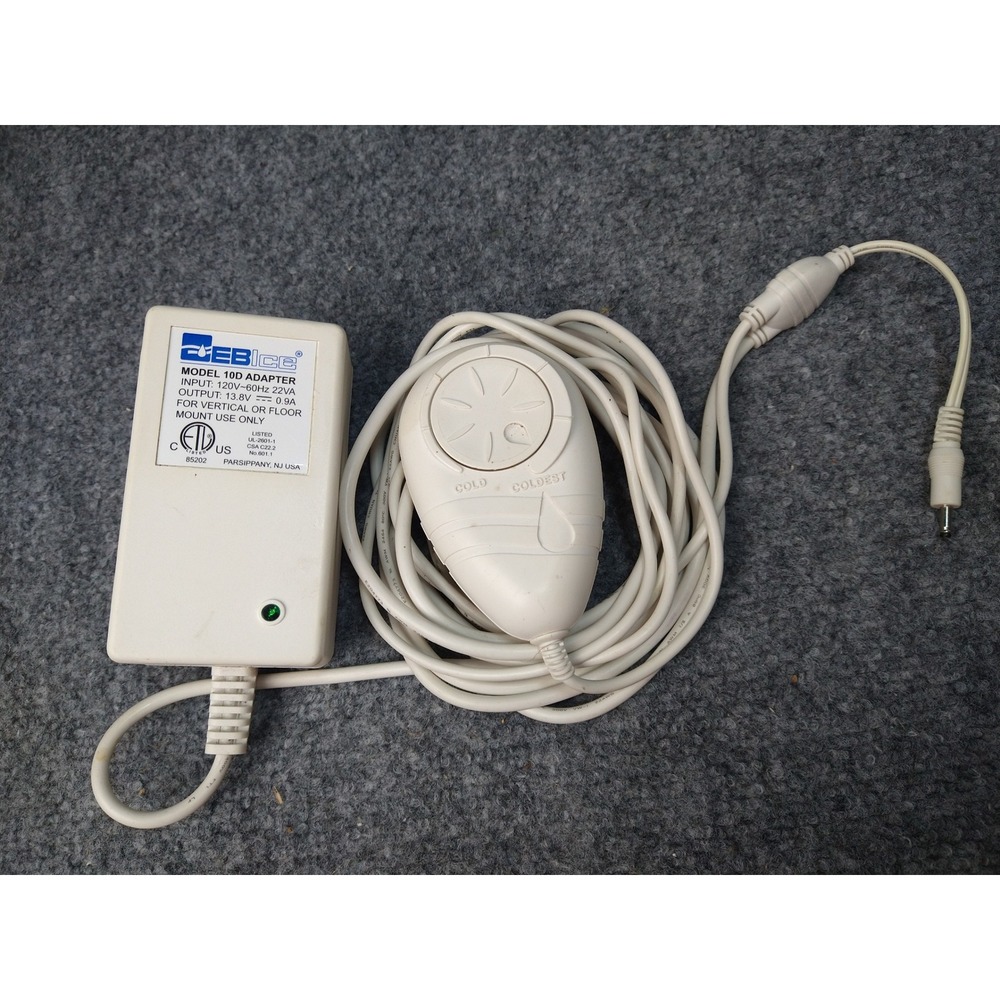 EB Ice Model 10D Adapter Power Supply Cold Therapy System Cord 13.8V 0.9A White